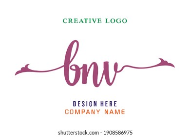 BNV lettering logo is simple, easy to understand and authoritative