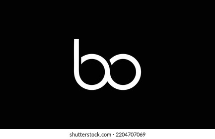 Bo Abstract Initial Monogram Letter Alphabet Stock Vector (Royalty Free ...