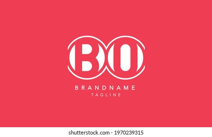 BO Alphabet Letters Initial Circle Icon Logo