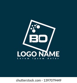 BO company linked letter logo concept. Designed for your web site design, logo, app, UI. BO initial logo design. corporate identity logo. can be used for business company. modern illustration.