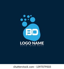 BO company linked letter logo concept. Designed for your web site design, logo, app, UI. BO initial logo design. corporate identity logo. can be used for business company. modern illustration.