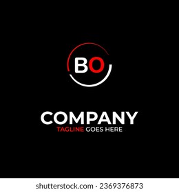 BO creative modern letters logo design template