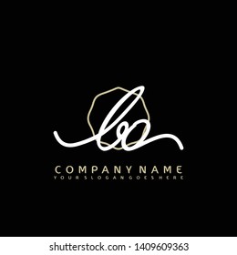 BO Initial handwriting logo concept