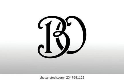BO initial letter logo design template 
