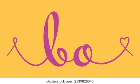 ILUSTRACIÓN VECTORIAL de caligrafía de monograma de boda inicial BO. Letras dibujadas a mano b y o amor diseño de logotipo para el cartel del día de San Valentín, tarjeta de felicitación, álbum de fotos, impresión de Anuncio o tatuaje.