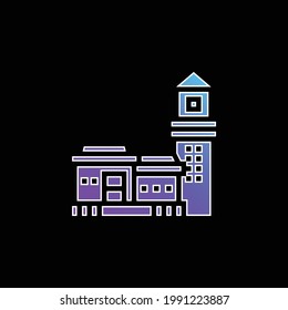 Bo Kaap blue gradient vector icon