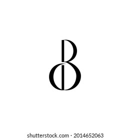 bo letter logo. b letter vector logo