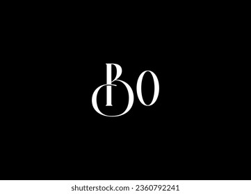 BO letter logo design and monogram logo