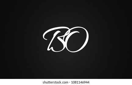 BO Letter Logo Design Template Vector
