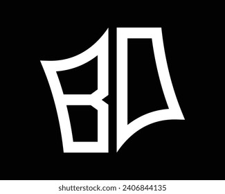 BO-Brief-Logo-Design, Vektorgrafik