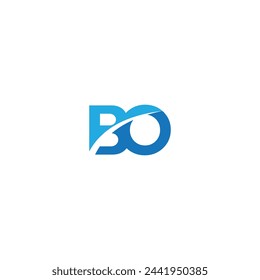 bo logo diseño bo letras iniciales 