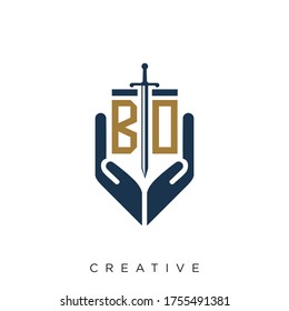 bo logo design vector icon symbol