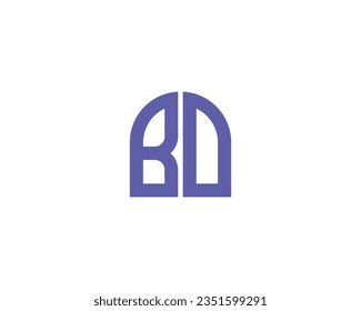 BO logo design vector template