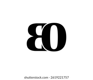 BO Logo design vector template. BO