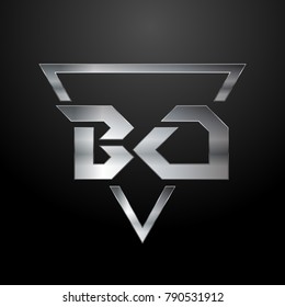 BO Logo, Monogram, Metal