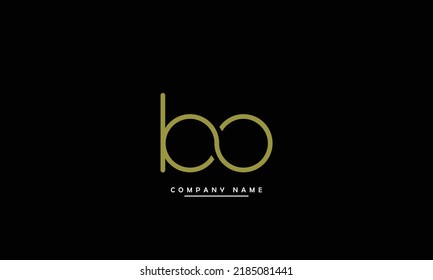 BO, OB Abstract Letters Logo Monogram