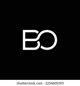 BO or OB abstract outstanding professional business awesome artistic branding company different colors illustration logo