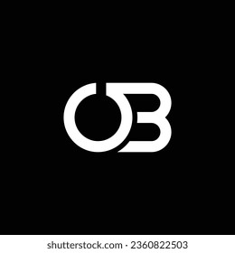 BO or OB abstract outstanding professional business awesome artistic branding company different colors illustration logo