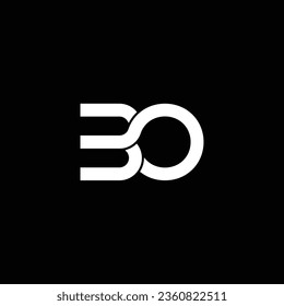 BO or OB abstract outstanding professional business awesome artistic branding company different colors illustration logo