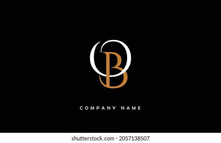 BO, OB Alphabets Letters Logo Monogram