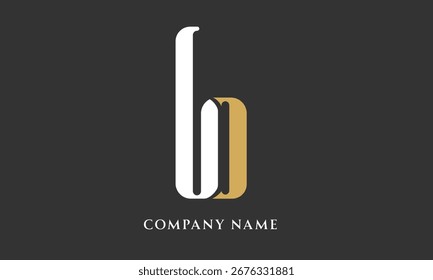 Monograma del logotipo de letras de alfabetos BO, OB (5000x3000 píxeles, 300dpi)