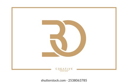 BO. OB. B. BO. Abstract Letters Logo Monogram