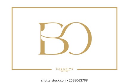 BO. OB. B. BO. Abstract Letters Logo Monogram