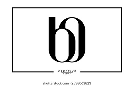 BO. OB. B. BO. Abstract Letters Logo Monogram