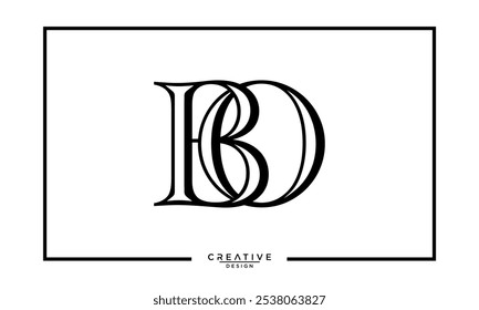 BO. OB. B. BO. Abstract Letters Logo Monogram
