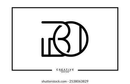 BO. OB. B. BO. Abstract Letters Logo Monogram