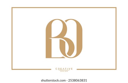 BO. OB. B. BO. Abstract Letters Logo Monogram