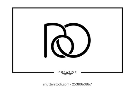 BO. OB. B. BO. Abstract Letters Logo Monogram