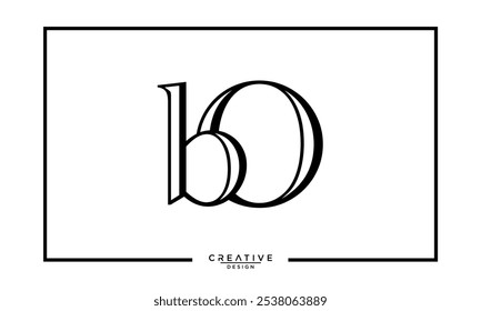 BO. OB. B. BO. Abstract Letters Logo Monogram