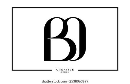 BO. OB. B. BO. Abstract Letters Logo Monogram