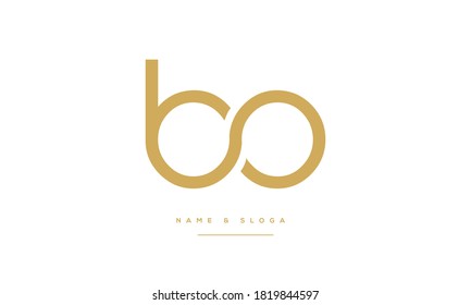 BO ,OB ,B ,O  Abstract Letters Logo Monogram