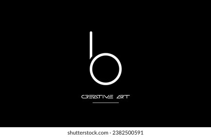 BO, OB, B, O abstrakte Buchstaben Logo-Monogramm