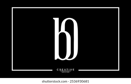 BO, OB, B, O, letras Abstractas Logo Monograma