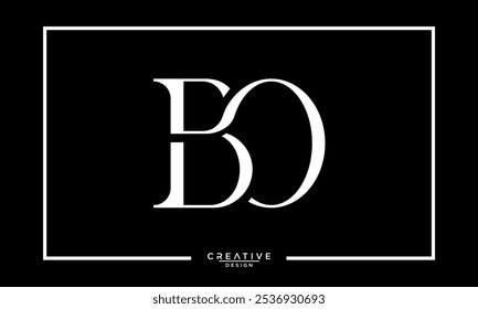 BO, OB, B, O, Abstract Letters Logo Monogram