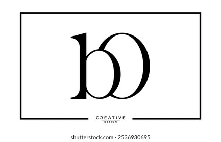 BO, OB, B, O, Abstract Letters Logo Monogram