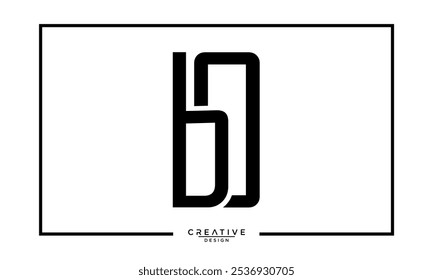 BO, OB, B, O, Abstrakte Buchstaben Logo-Monogramm