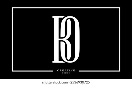 BO, OB, B, O, Abstract Letters Logo Monogram