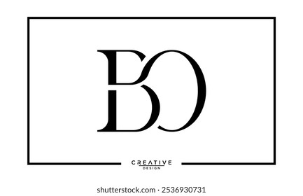 BO, OB, B, O, Abstract Letters Logo Monogram