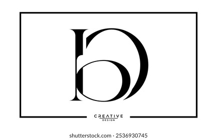 BO, OB, B, O, Abstract Letters Logo Monogram