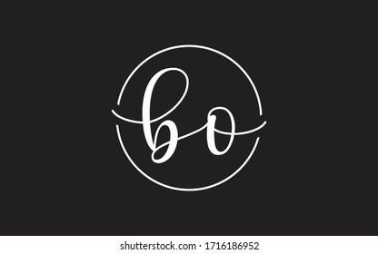 Bo Ob B O Lowercase Cursive Stock Vector (Royalty Free) 1716186952 ...