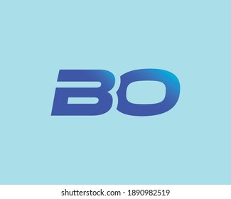 BO OB LETTER LOGO DESIGN VECTOR TEMPLATE