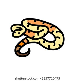 boa constrictor color de serpiente animal vector. signo de serpiente animal boa constrictor. ilustración de símbolo aislado