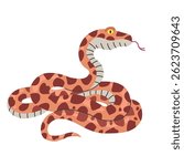 Boa constrictor icon clipart avatar logotype isolated illustration