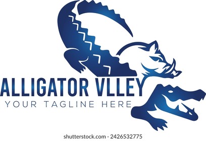 BOAR, ALIGATOR VELLEY vector LOGO design for download
