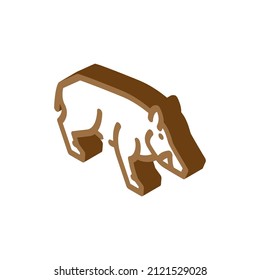 boar animal isometric icon vector. boar animal sign. isolated symbol illustration