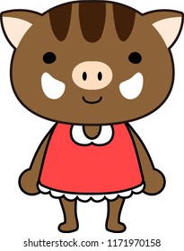 Boar child's emotional expression